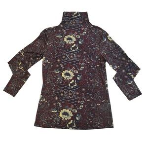 Ulla Johnson Aurelia printed stretch-jersey turtleneck top